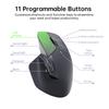 Rapoo MT760Mini Bezdrátová Bluetooth Horizontální 11 Programovatelných 5 Současných Zařízení 6 Kláves 2 Ergonomické DPI Kontinuální Matná Černá Mini Velikost Myš,