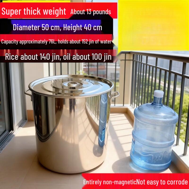 JPHZNB Thickened Food Storage Barrel with Lid