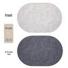 Nordic Oval Fabric Texture Placemat - Waterproof, Oilproof, Heat Insulation, Anti-Scald Mat 