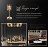Retro Scented Candle Centerpiece: Romantic Candlelight Dinner Ornament & Candlestick Holder