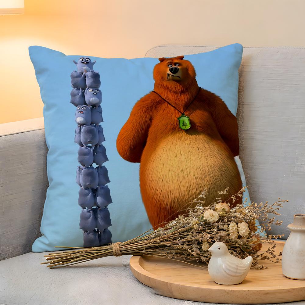 Cushion Cover  Linen  SkinFriendly Soft Decorative Case For Sofa Home Decor GGrizzly And LLemmings Pillow cover