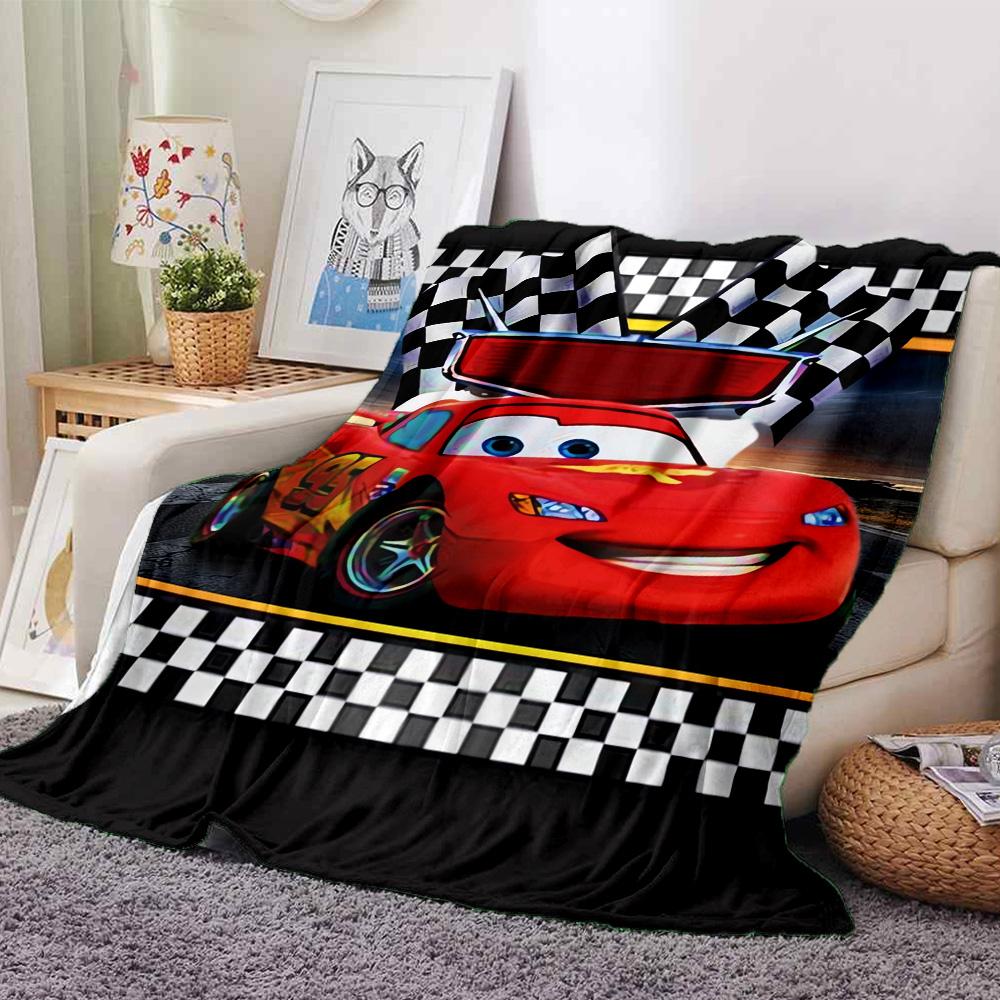 Cars Adventure Flannel Blanket Super Soft Warm Cozy Blanket For Sofa Bed Office Travel Allseason Home Decor Gift