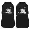 Moomin Car Seat Set of for Front Suitable for Light and Standard Full Coverage for the Driver and Passenger Seats Covers, 2, Seats, Cars, Back, Black,
