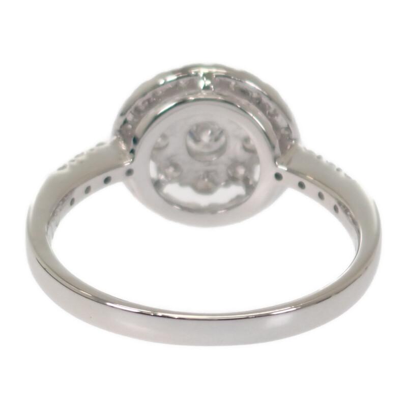 Anello senza marca Argento Platino Pt900/diamante Donna