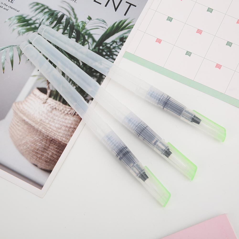 3pcs Artist Water Storage Soft Brush Pen Watercolor Painting Drawing Paintbrush Art Supplies