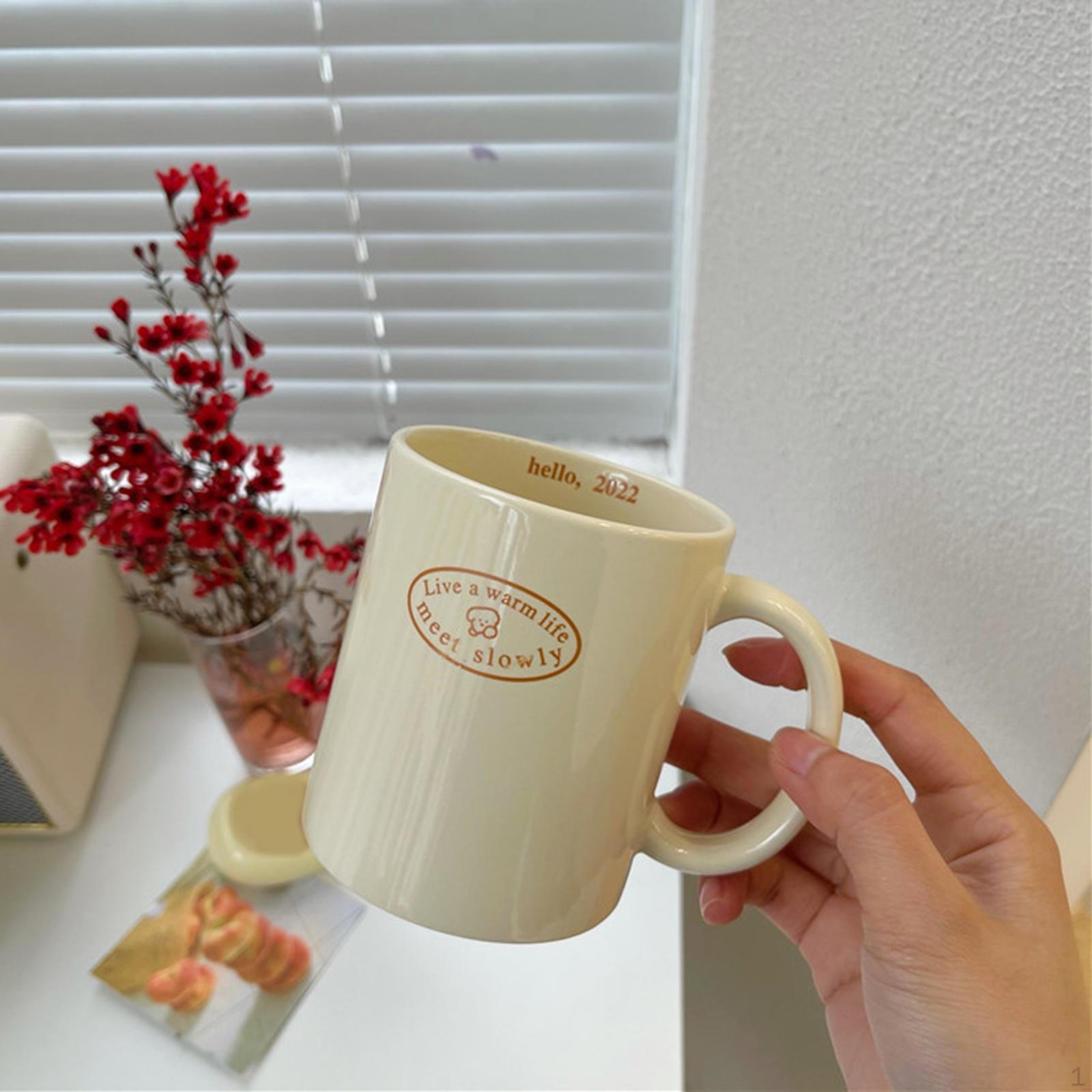 Espresso Latte Mugs Handcrafted Ceramic Mug Enamel for Kitchen Home Party dog