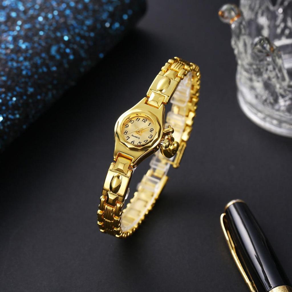 Women Bracelet Watch Mujer Golden Relojes Small Dial Quartz Leisure Popular Wristwatch Hour Female Ladies Elegant Relogio Clock