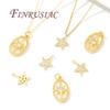 18K Vergoldete Sonne/Sterne Anhänger Charms Für Schmuck, DIY Ohrringe Herstellung Zubehör, Anhänger Halsketten Zubehör