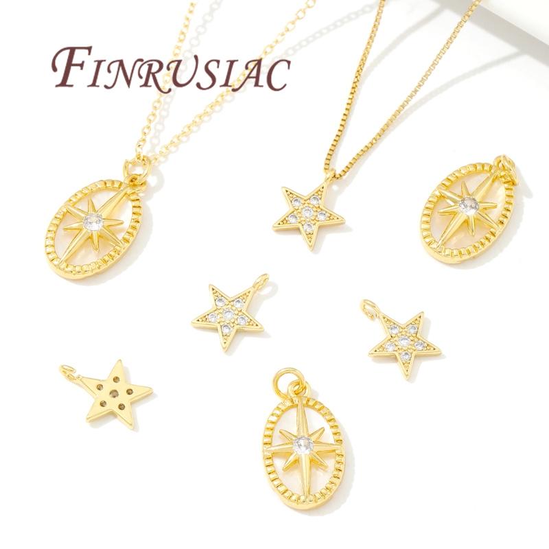 18K Vergoldete Sonne/Sterne Anhänger Charms Für Schmuck, DIY Ohrringe Herstellung Zubehör, Anhänger Halsketten Zubehör