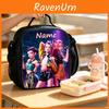 Kpop Łowca Demonów Torba na lunch z geometrycznym wzorem dla dzieci Przenośny izolowany pojemnik na żywność