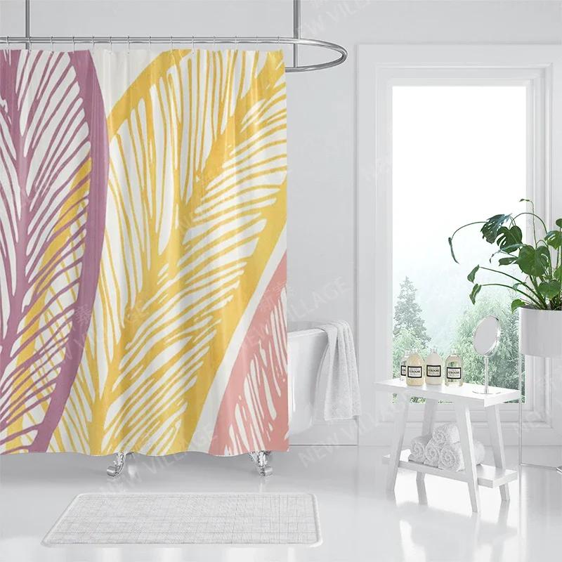 Vodotěsný látkový sprchový závěs Koupelnové závěsové doplňky 180x200 Koupelnový závěs do sprchy 240*200 severský boho dekor 240x200