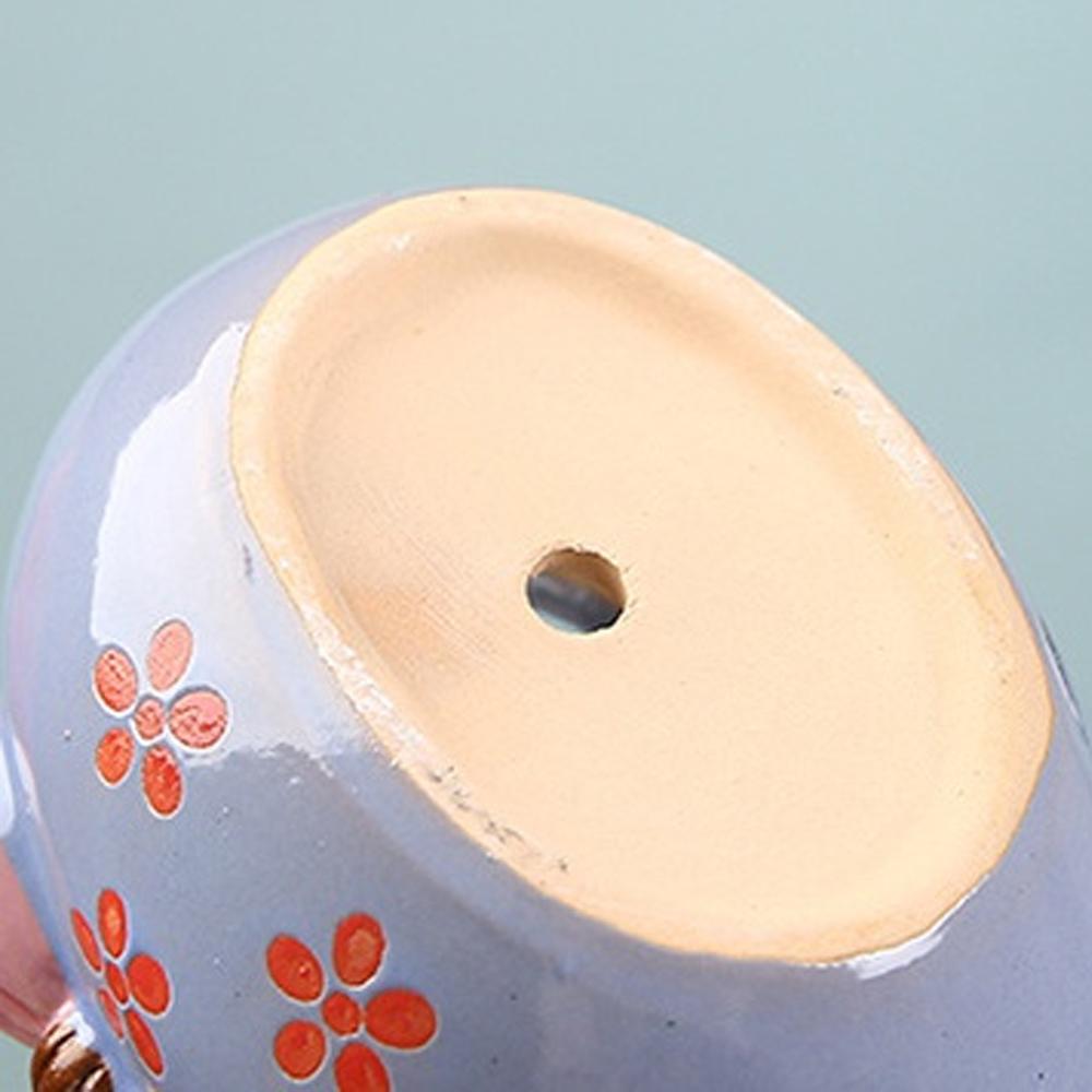 Niedlicher Blumentopf mit Schleife, Sukkulententopf, Keramik-Pflanzgefäß, Heimdekoration, Desktop-Ornamente, Bonsai-Blumentopf, Gartendekoration