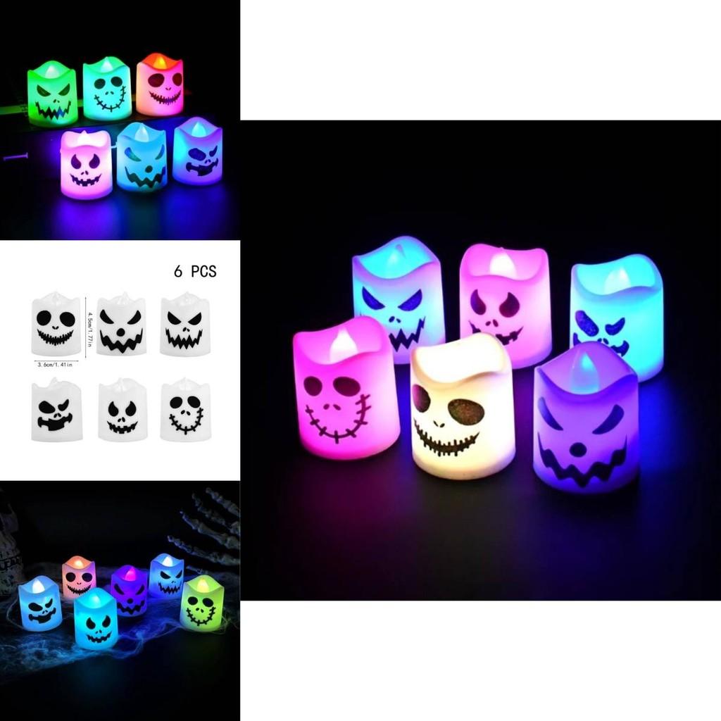 Halloween Ghost Led Candle Light For Haunted House Party Decor