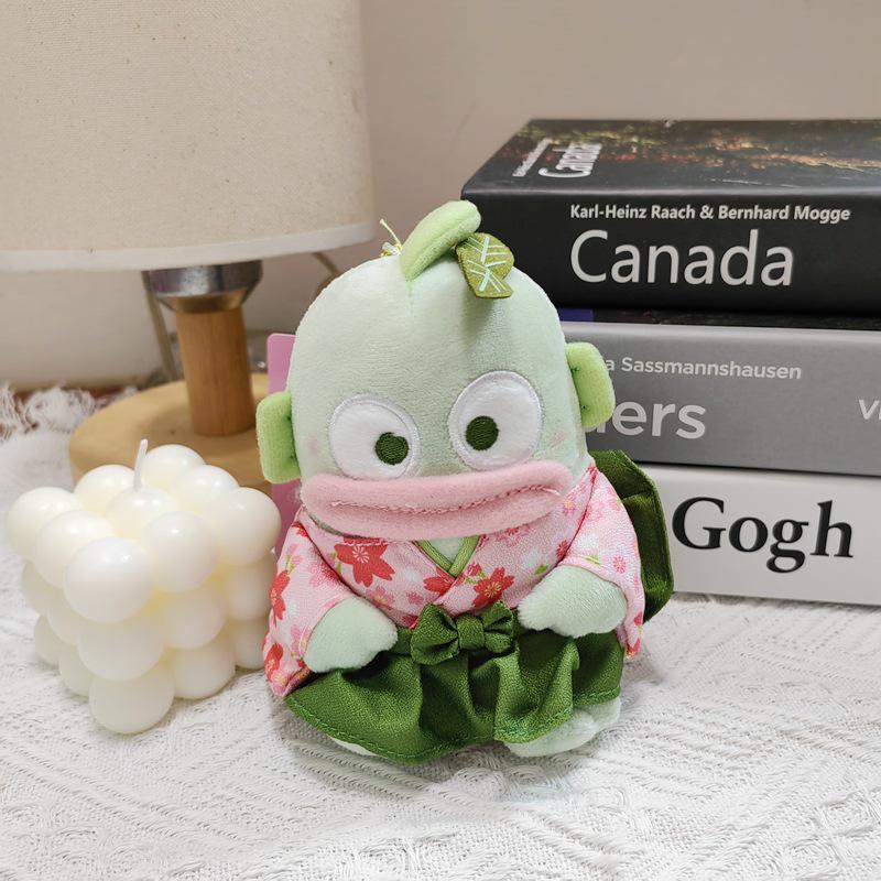 My Melody Heart Matcha Kimono Plush Keychain