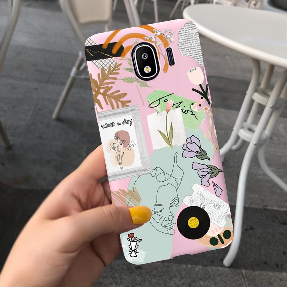 For Samsung Galaxy J4 J6 2018 EU Case SM-J400F J600F Lovely Cartoon Protective Skin Cover For Samsung J4 2018 J 4 J 6 Soft Coque