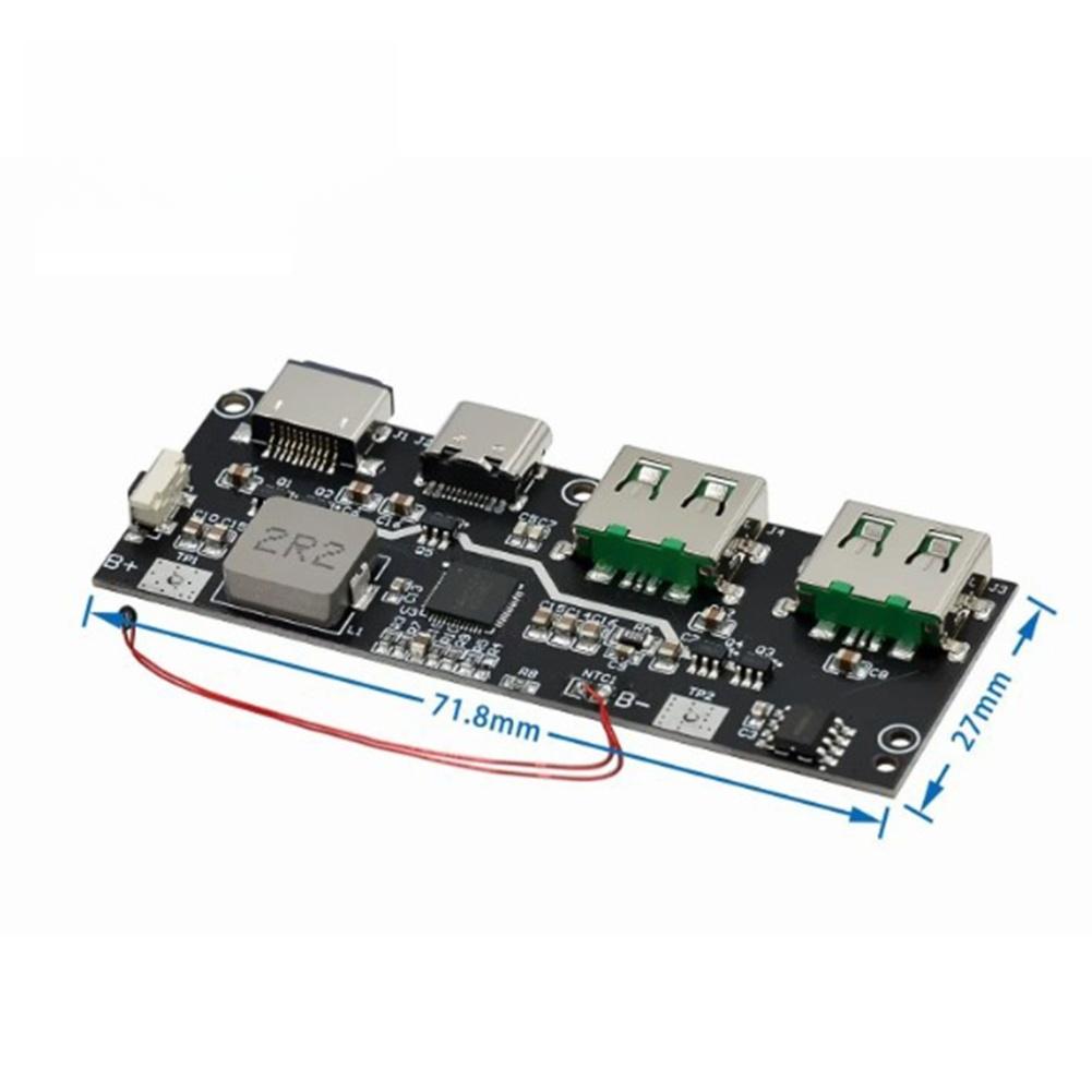 USB Power Bank Charging Module 22.5W with Multiple Fast Charging Protocols QC4+/PD3.0 and Integrated Battery Status Metering