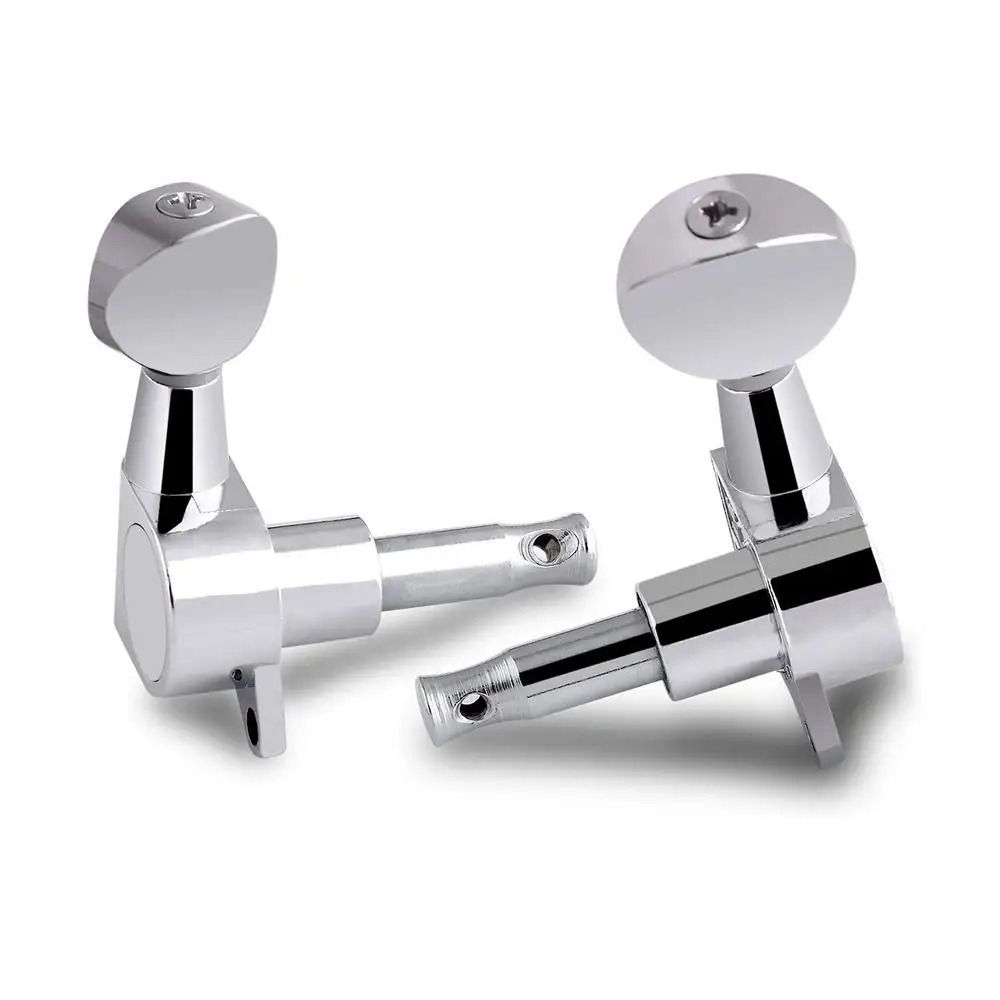 6Pcs with Ferrule/Threaded Bushing/Screw Guitar String Tuning Pegs  Acoustic Electric Guitar