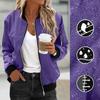 Giacca da Baseball da Donna a Coste Colorate per l'Autunno