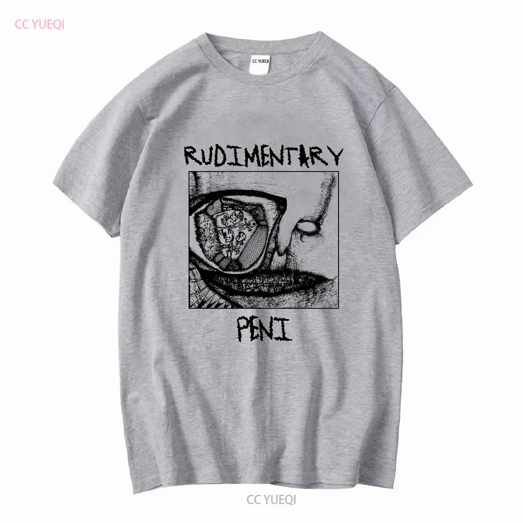 Rudimentary Peni T Shirt No More Pain Music Fashion Top Vintage Black Vintage Washed Graphic Homme Breathable Comfortable