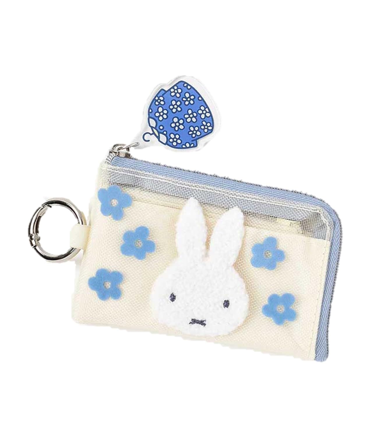 

Miffy Blue Dress Smart Key Case with Carabiner Case Key Case (Ivory) слонова кістка