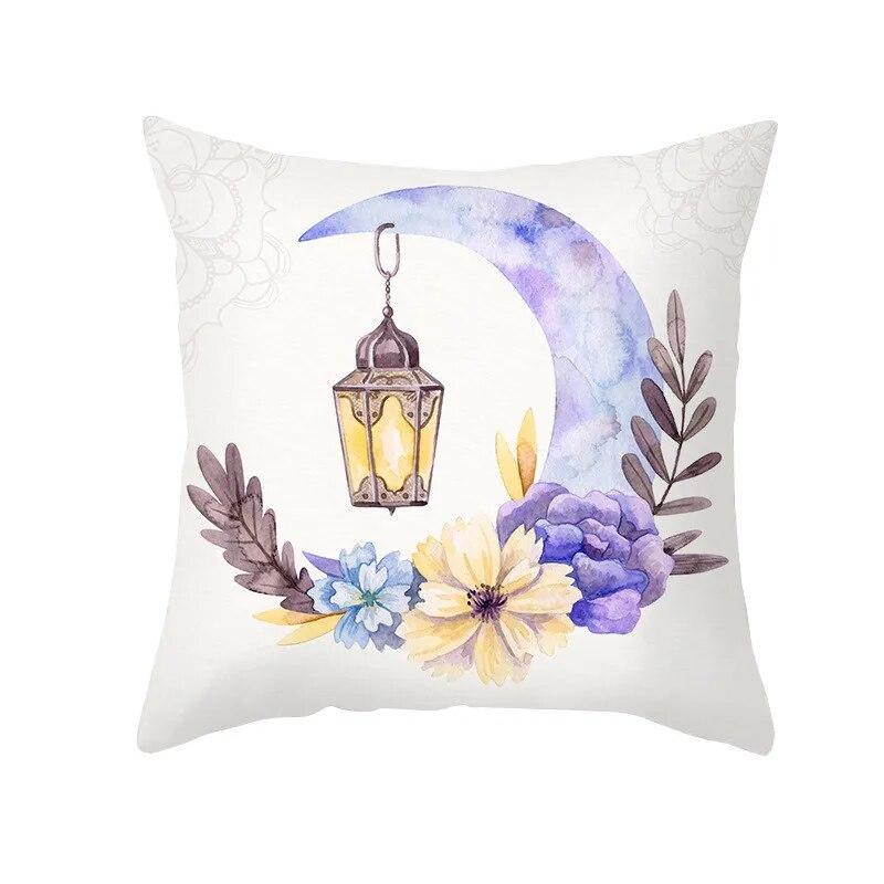 45x45cm New Islamic Muslim Party Decoration Gift Pillow Cover Sofa Office Seat Car Lumbar Cushion   Home