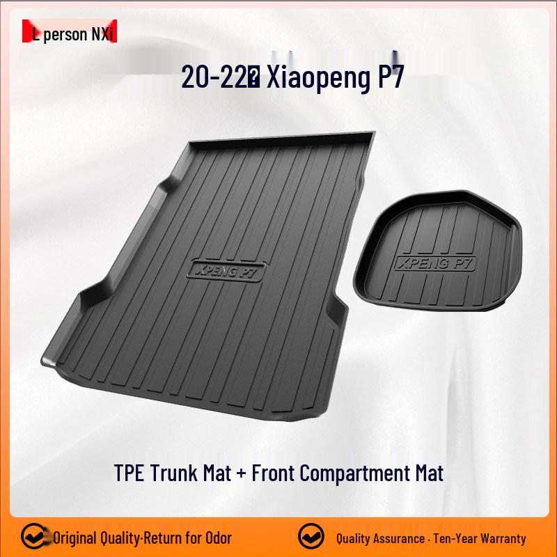 2023 Xiaopeng P7 Trunk Mat & Tail Car Accessory Set for Interior Modification