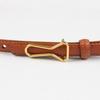 Women'S Leather Thin Belt Decorative Shirt Waist Seal With Dress Suit Waist (1.5Cm 8 Colors Optional)