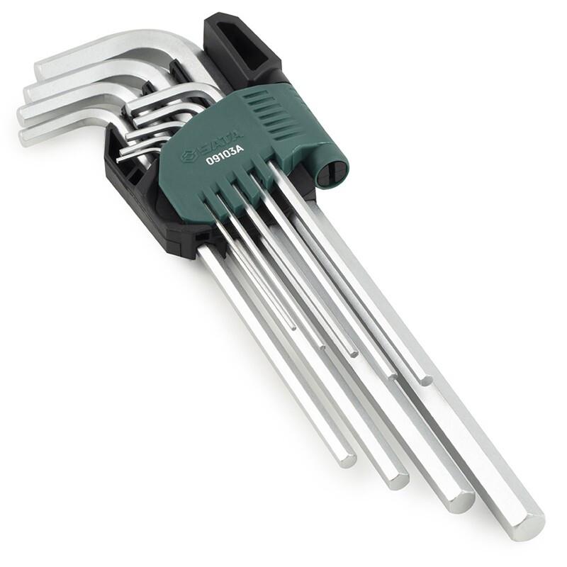 SATA 9-Piece Metric Hex Key Wrench Set