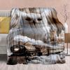 Harry Potter Magic Owl Flannel Blanket - Soft Warm Perfect for Sofa, Bedding Camping Travel Office Home Decor -QJY