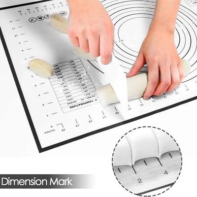 Silicone Mat Kneading Dough Pad Baking Mat For Kitchen Cookie Crepes Pizza Dough Pad Nonstick Rolling Mat Pad Pastry Accessories