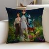 MMavka The Forest SongS Cushion Cover Breathable and skinfriendly linen pillowcase square removable and washable cushion