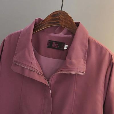 Short Fashionable Thin Windbreaker Jacket New Top Women's Mother's Spring and Autumn Jacket