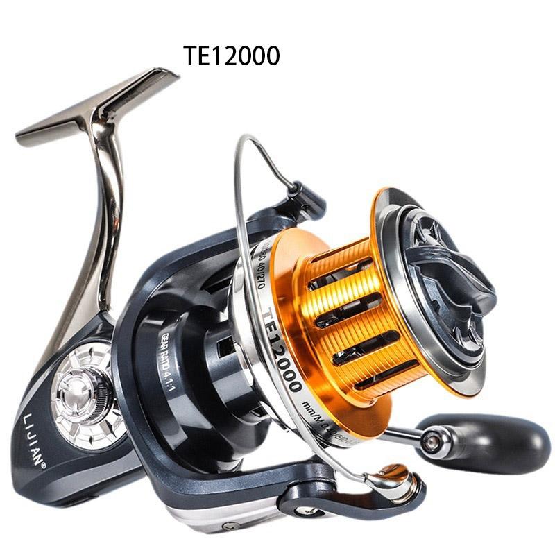 Mavllos TE Surf Spinning Fishing Reel Speed Ratio 4.1:1 Bearings 10+1 Metal Brake Pads Super Smooth Long-distance Casting Metal Fishing Reel