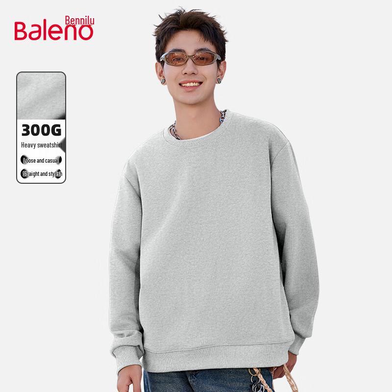 Baleno Men's Loose Fit Crew Neck Sweatshirt