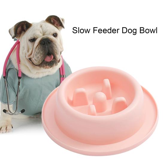 Pet Feeding Bowl Non-Slip Easy To Clean Safe Anti-Choking Cat Dog Slow Food Feeder Bowl Pet Supplies