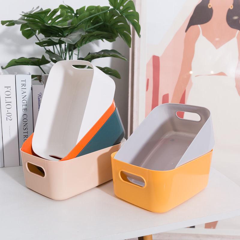 Versatile Plastic Storage Box for Bathroom, Kitchen, and Desktop Use