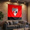 1PC Sao Paulo Fc Crest Tapestry, Unique Design Tapestry, Wall Decor for Bedroom,Livingroom, Playroom,Heartwarming Fan Holiday Gifts