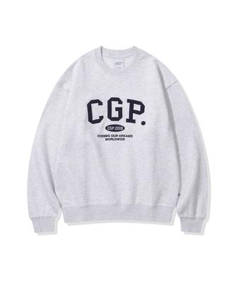 Cgp [24 Year Brushed Fleece Version] Cgp Arch Logo Sweatshirt - Melange Gray