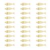 Pack Of 30 Wooden Fish Cutouts For DIY Crafting Natural Wood Party Decorations With Hanging Holes