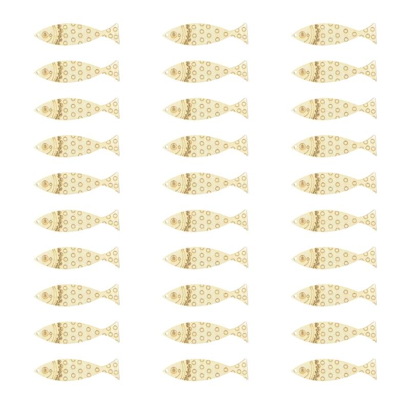 Bulk Wooden Fish DIY Home Handicraft Art Kits For 30