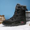 Winter Men's Warm Snow Boots High-top Outdoor Plush Shoes Plus Size 39-47