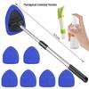 Telescopic Microfiber Car Window Cleaning Brush & Scraper