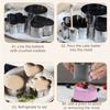 4Pcs Stainless Steel Cake Ring Mold Reusable Cooking Ring Mousse Mold  Baking Mousse Desserts