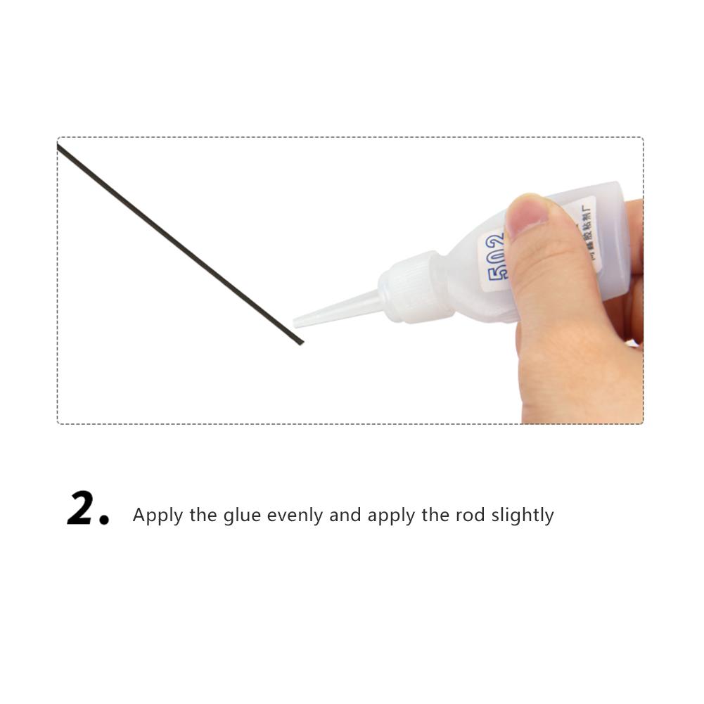10Pcs Fishing Rod Tips Stainless Steel 0.8mm-1.6mm Nylon Rope 360° Rotating Fly Fishing Pole Repair Accessories