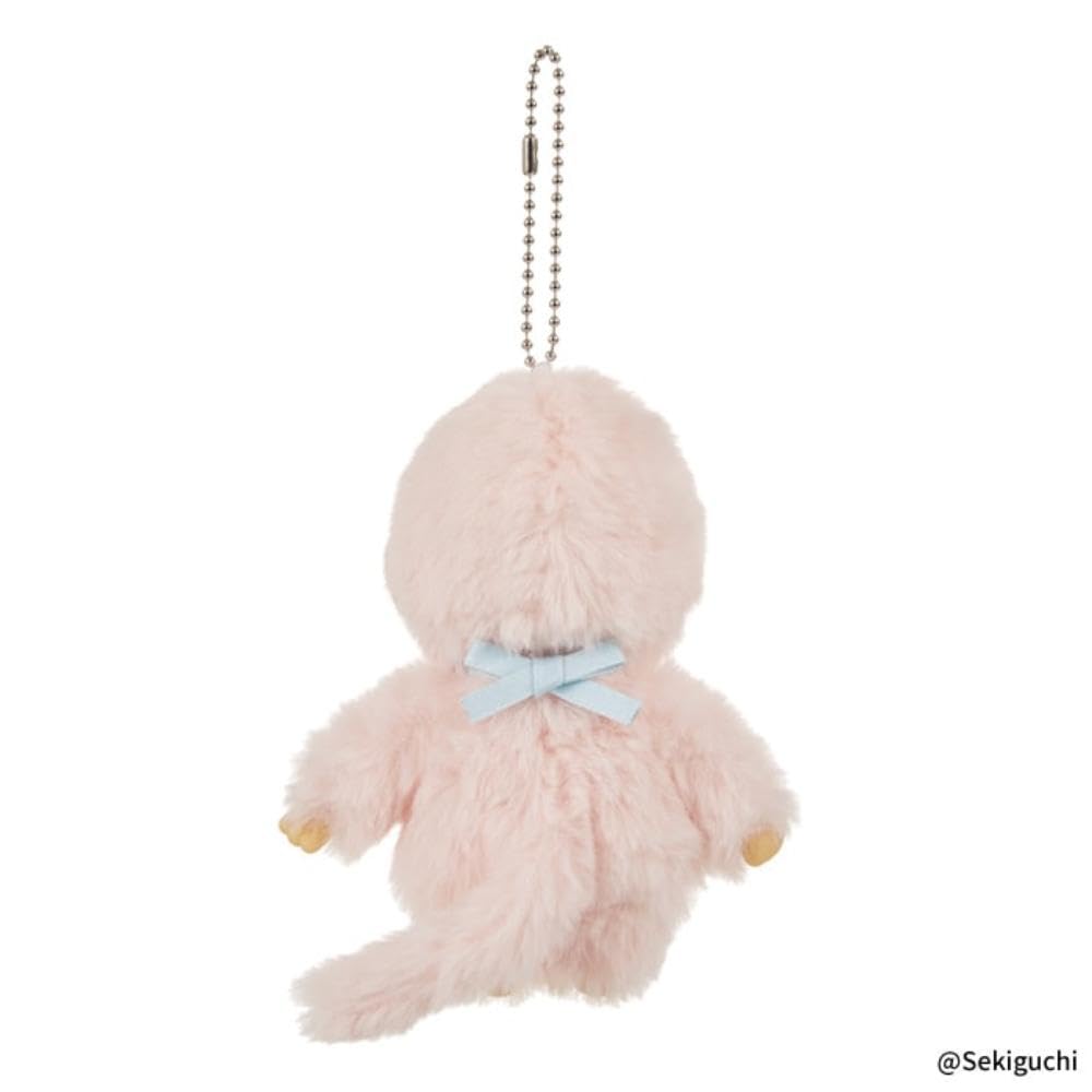 Sekiguchi Monchhichi COLORS Plush Pink Keychain,