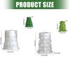 Flexible Silicone Mold For DIY Resin Christmas Tree Candle Holder Base Crafting With Dried Flower Decoration