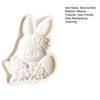 Yousheng Rabbit Silicone Mold Easter Bunny Floral Pattern Chocolate Candy Making Mold Flexible Reusable Easy Demoulding Cake Decoration Mold