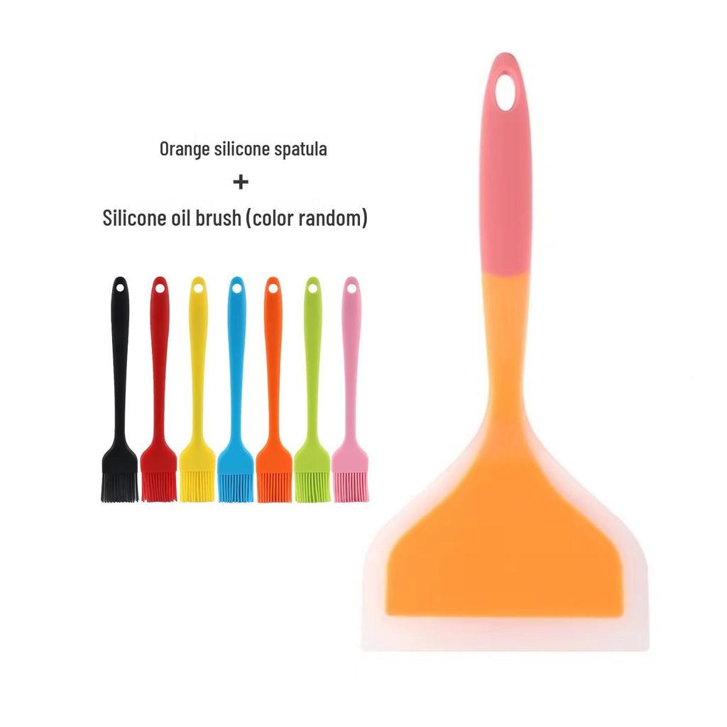 Tamagoyaki Non-Stick Silicone Spatula – Wide Surface, Anti-Slip, Anti-Scald Kitchen Tool.