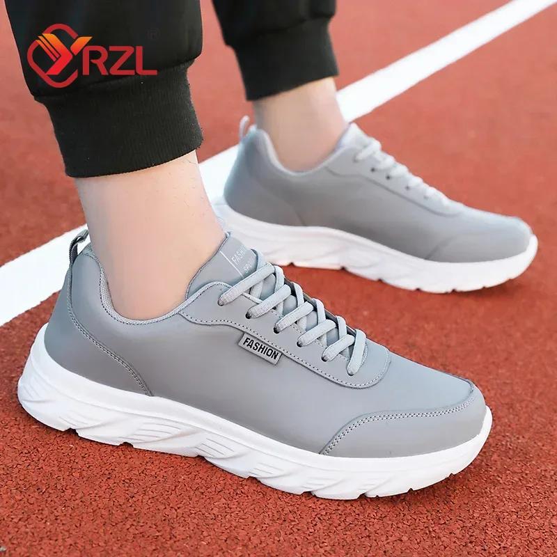 

YRZL Чоловічі вулканізовані туфлі Легкі чорні кросівки Чоловіче взуття осінь зима Чоловіча мода Відпочинок на підошві Чоловічі кросівки 38 сірий