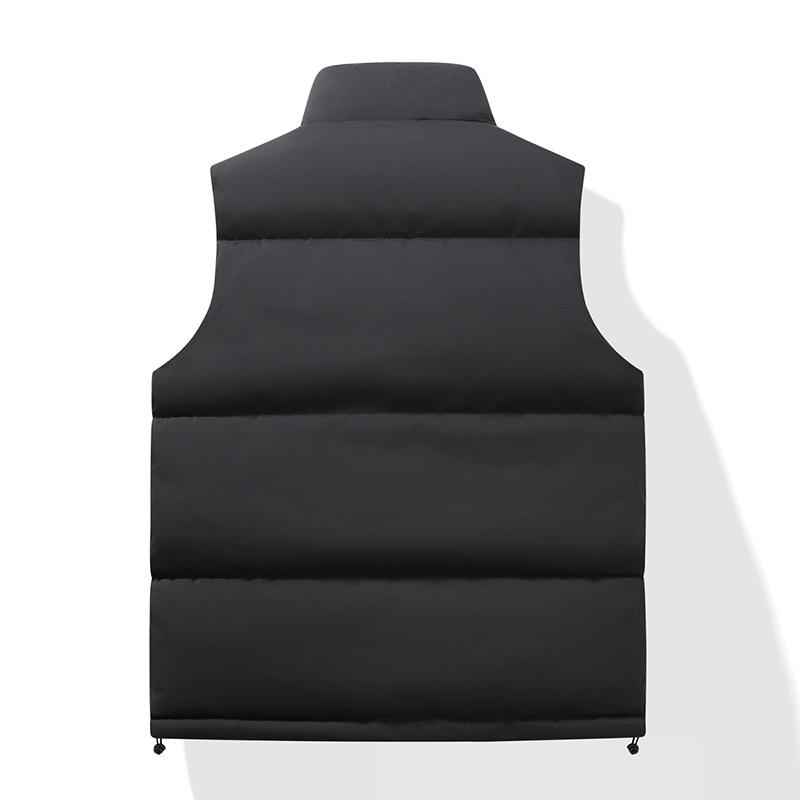Men's Loose Vest Autumn and Winter, Men's Thick Casual Stand Up Collar Jacket